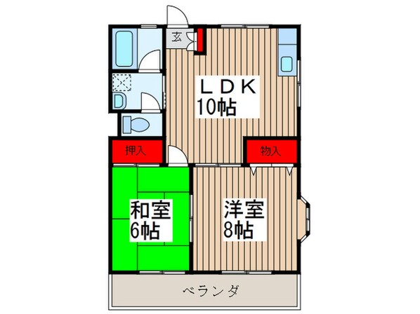 ハセベレジデンスの物件間取画像